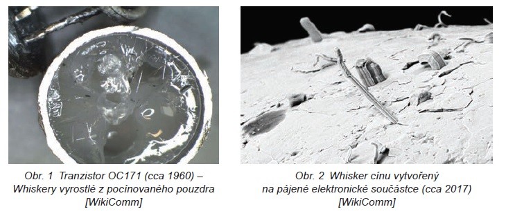 Whiskery cínu v elektronice Terminologie